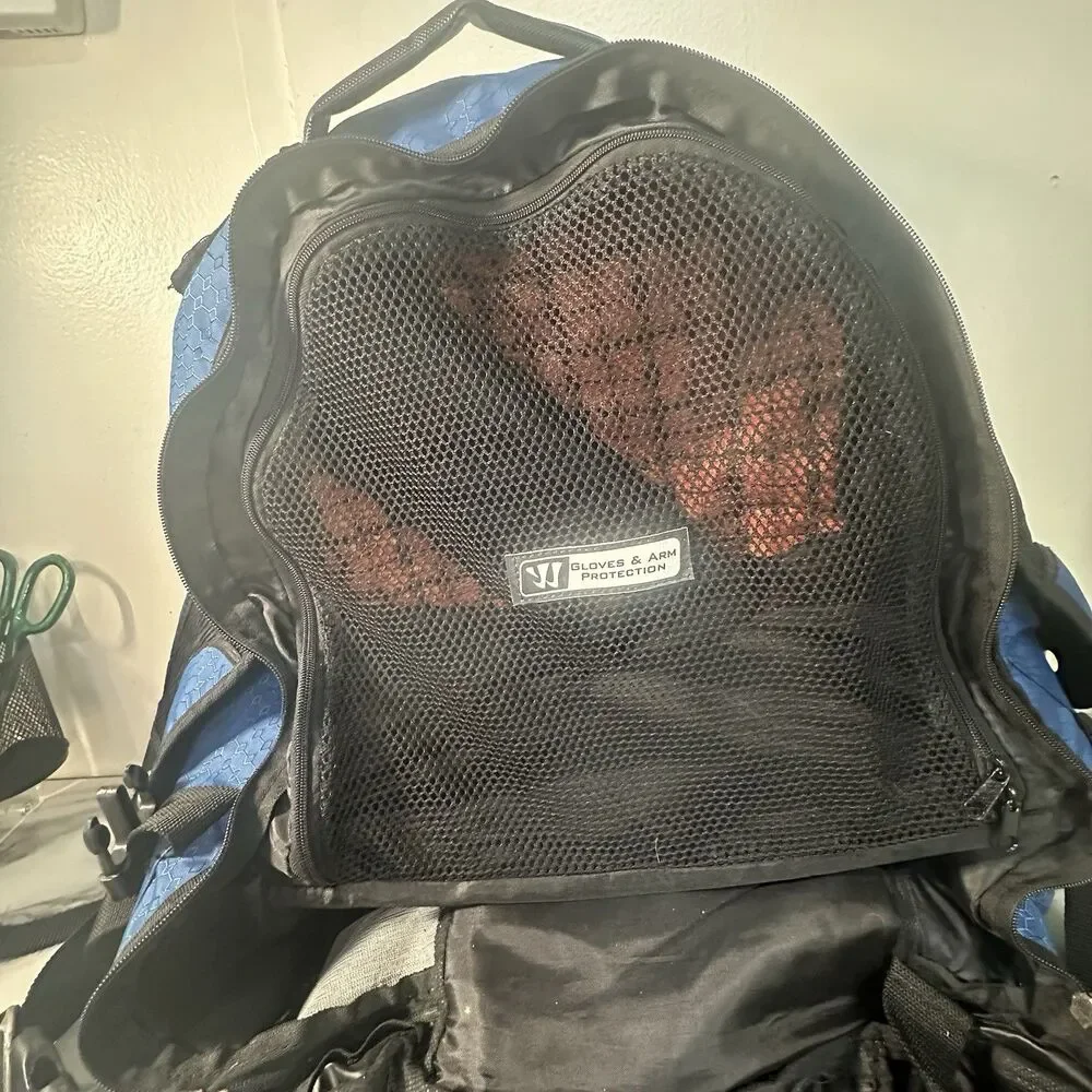 Warrior Jet Pack Max S1 Lacrosse Equipment Bag Backpack Large Vented